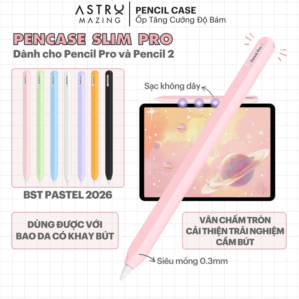 [Pencase Slim Pro] เคสปากกากันกระแทก Astro Mazing Slim Pro สําหรับ Apple Pencil Pro Pencil 2