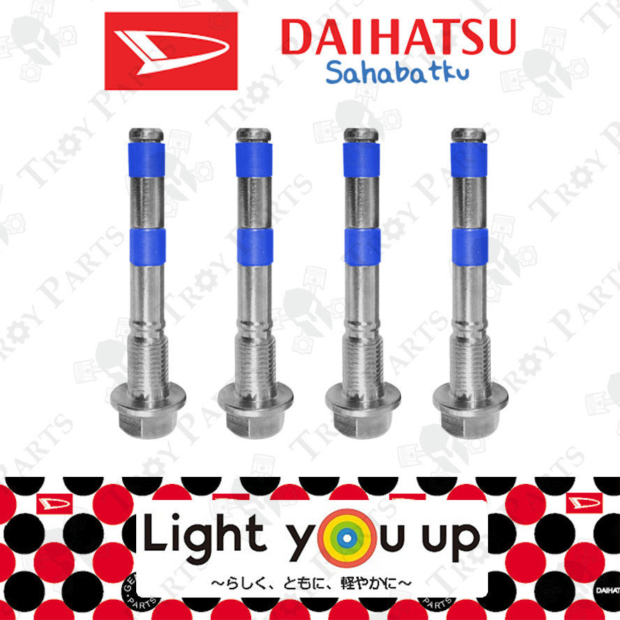 (4 ชิ้น) Daihatsu Disc เบรค Caliper Guide Pin Bolt ซิลิคอนซิลิโคนแขนด้านหน้า Perodua Kancil Turbo L5