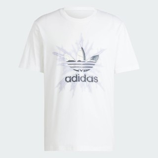 adidas ไลฟ์สไตล์ เสื้อยืดแขนสั้นพิมพ์ลาย ผู้ชาย สีขาว IR9438
