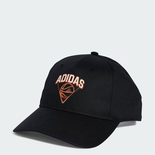 adidas ไลฟ์สไตล์ หมวกแก๊ป Hoops Unisex สีดำ JE3775