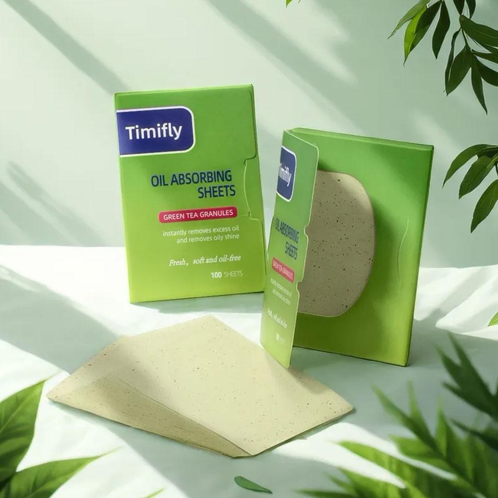 แผ่นดูดซับน้ํามันใสสําหรับฤดูร้อนผิวมันผิวหน้า 100s H5h6