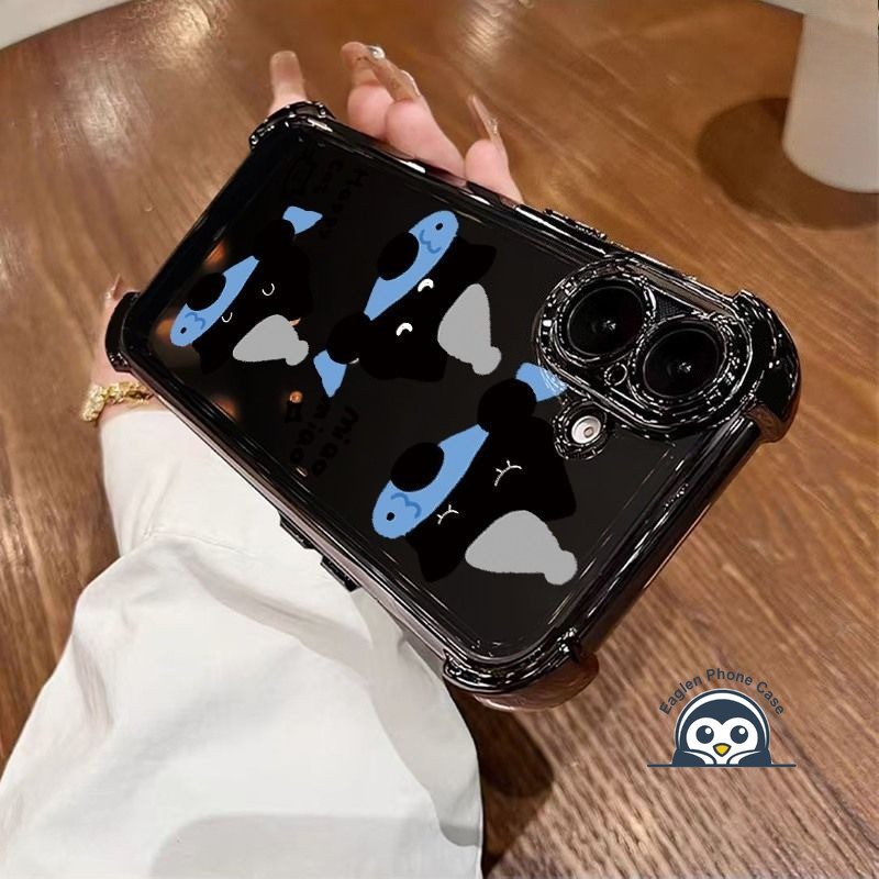 น่ารักแมวดําปลาโทรศัพท์แม่เหล็กสําหรับRealme 9 Pro Plus 8 Pro 8S 7 5 Q5i Q5 Q2 V60 V25 V25 V23i 4G 5