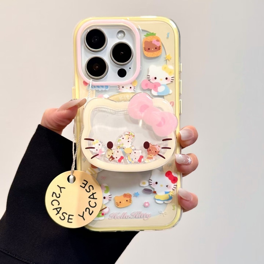 ขนมหวาน kt Cat Magnetic ใช้งานได้ Samsung s23 เคสโทรศัพท์ s24s25s23ultra Bracket s22plus Creative a1