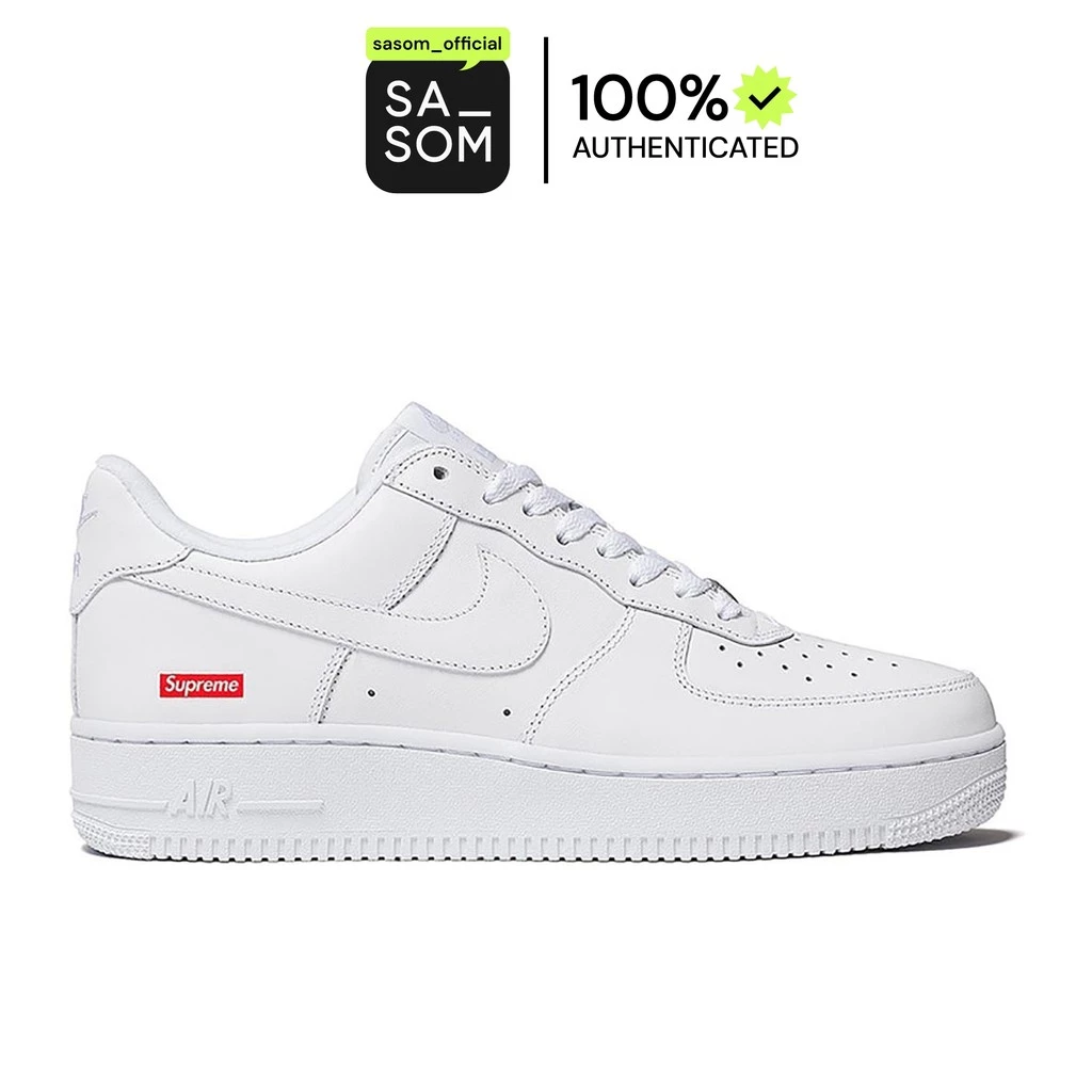Nike Air Force 1 Low Supreme White | ของแท้ ตรวจสอบโดย SASOM