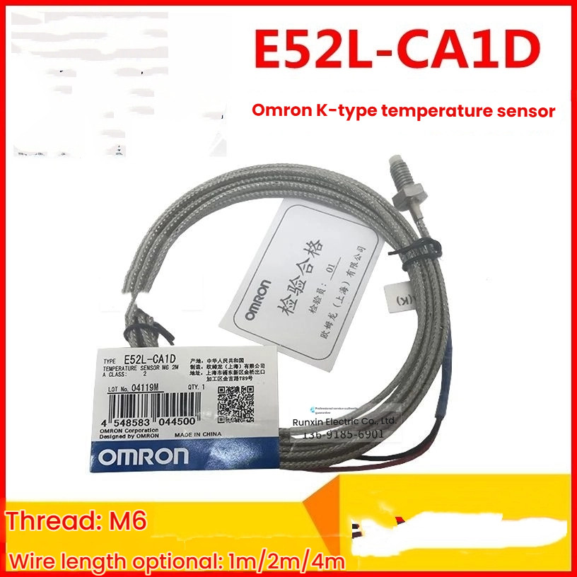 ของแท้ K-Type Thermocouple E52L-CA1D M6 1M/2M/4M P6D PT100