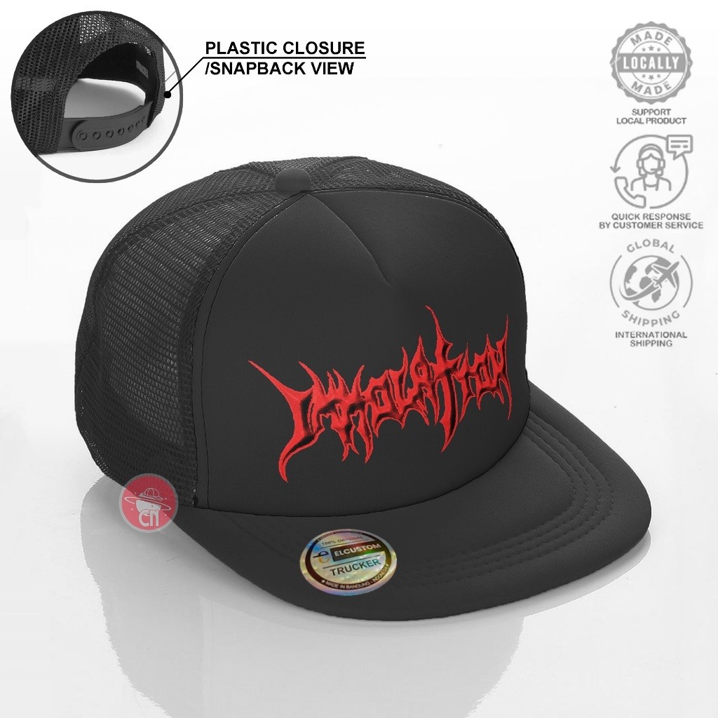Immoration - Death Metal / Trucker Mesh Baseball Hat / Unisex Distro Original Metal Band Music