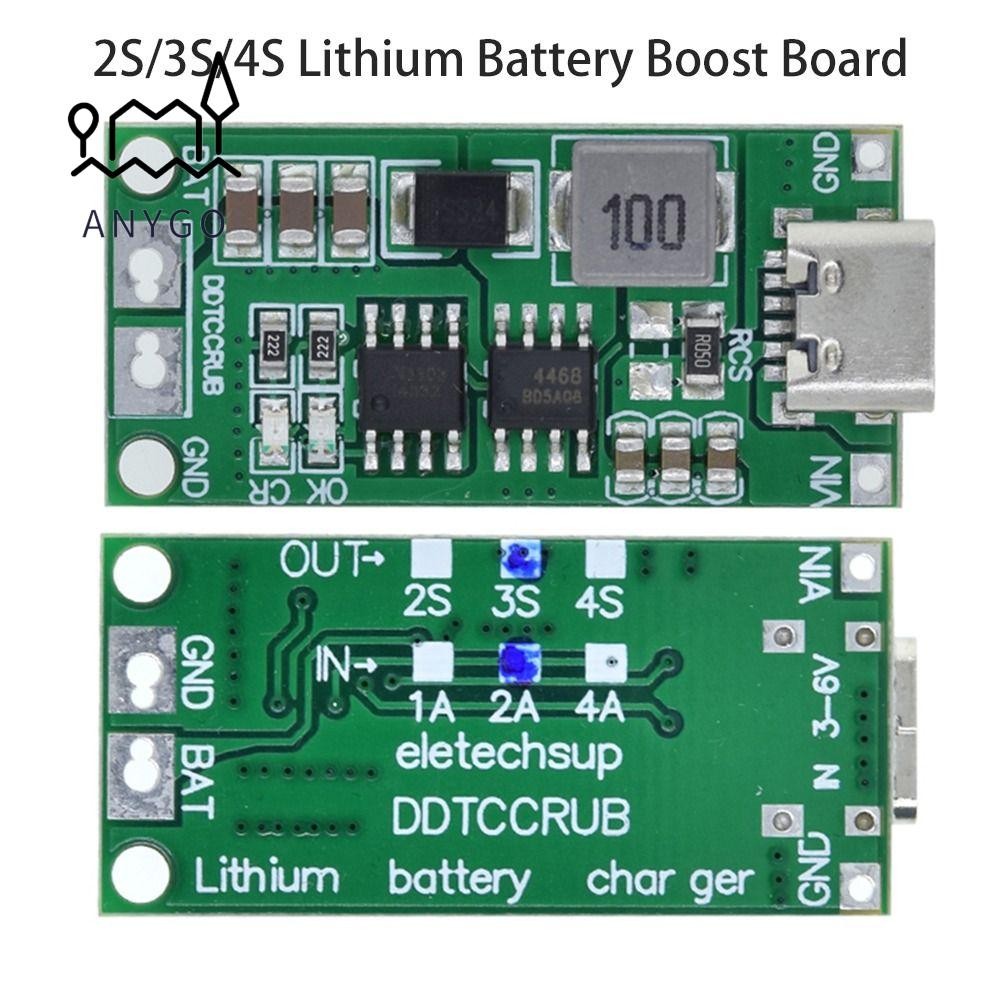 YRBWDYZDH Step Up Board ทนทาน Type-C ถึง 8.4V 12.6V 16.8V 7.4V 11.1V 14.8V 2S 3S 4S