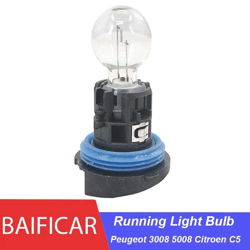 Baificar ยี่ห้อ 1 ชิ้นหลอดไฟวิ่งกลางวันด้านหน้าพร้อมฐาน 6216F6 89072904 HP24W สําหรับ Peugeot 3008 5