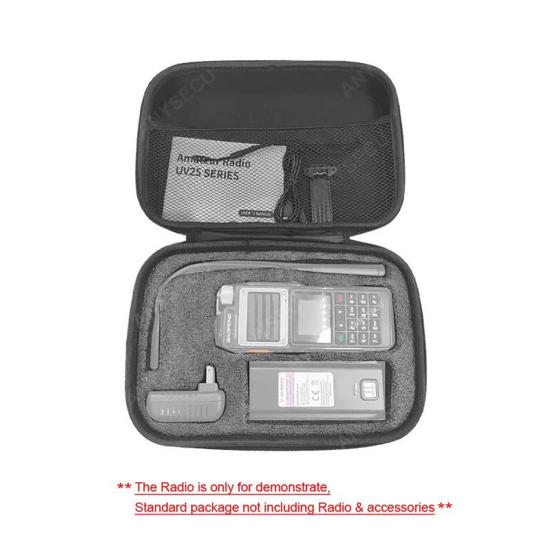 Baofeng UV-25A พร้อมกระเป๋าไนลอน EVA-UV25A แบบพกพาวิทยุเก็บกระเป๋า Anti ความดันกระเป๋าคุณภาพสูงอุปกร