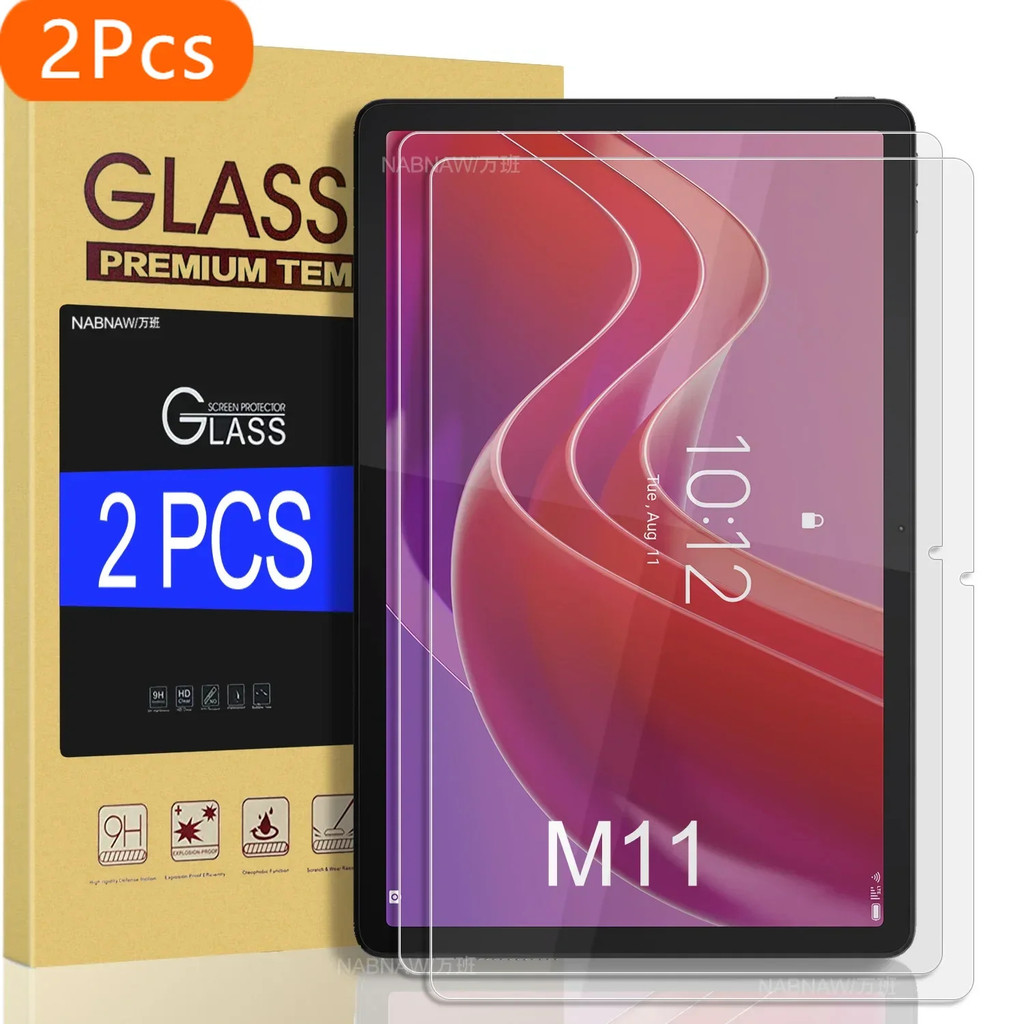 2pcs Hd Scratch Proof Screen Protector กระจกนิรภัยสําหรับ Lenovo Tab M11 11 นิ้ว 2025 แท็บเล็ตป้องกั