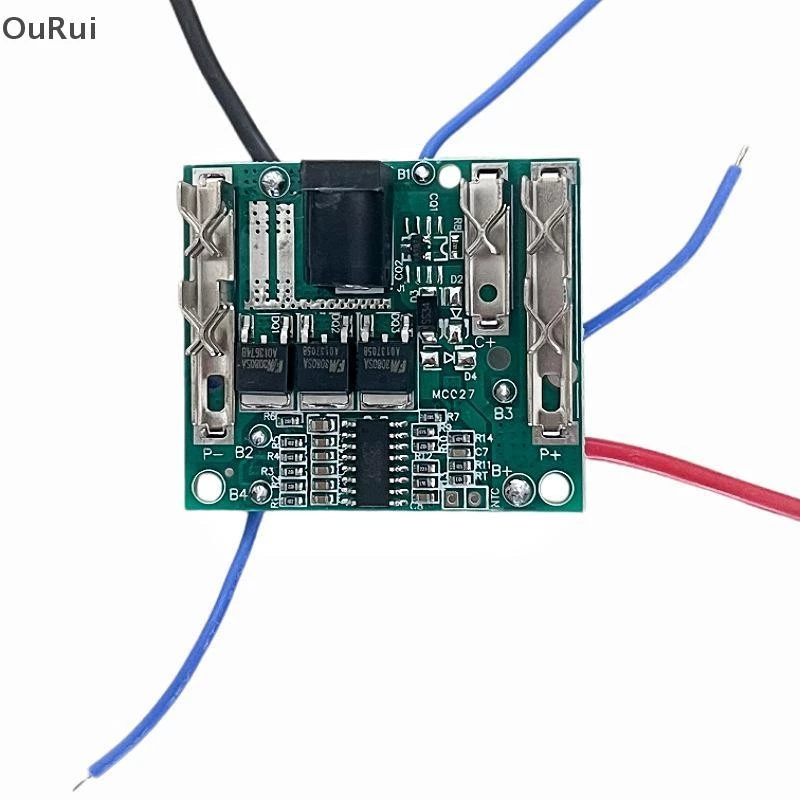 {B&C Aug} บอร์ดป้องกันการชาร์จแบตเตอรี่ 5S BMS 18V 21V 20A Li-Ion Pack Protection Circuit Board Module {th}