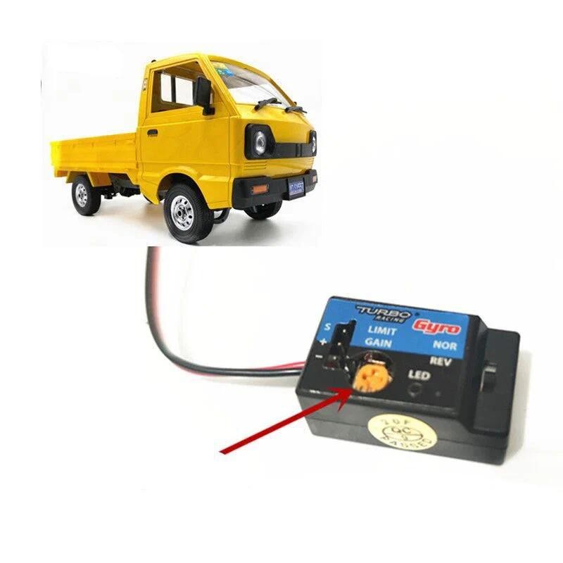 รีโมทคอนโทรลรถกระบะความเร็วสูง Drift เสริม Gyro สําหรับ WPL D12 RC รถ