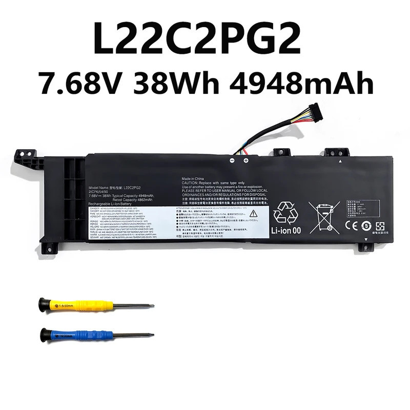 L22C2PG2 7.68V 38Wh 4948mAh แบตเตอรี่แล็ปท็อปสําหรับ Lenovo V14 V15 G4 82YT 83GE 82YU 83CQ L22B2PG2 