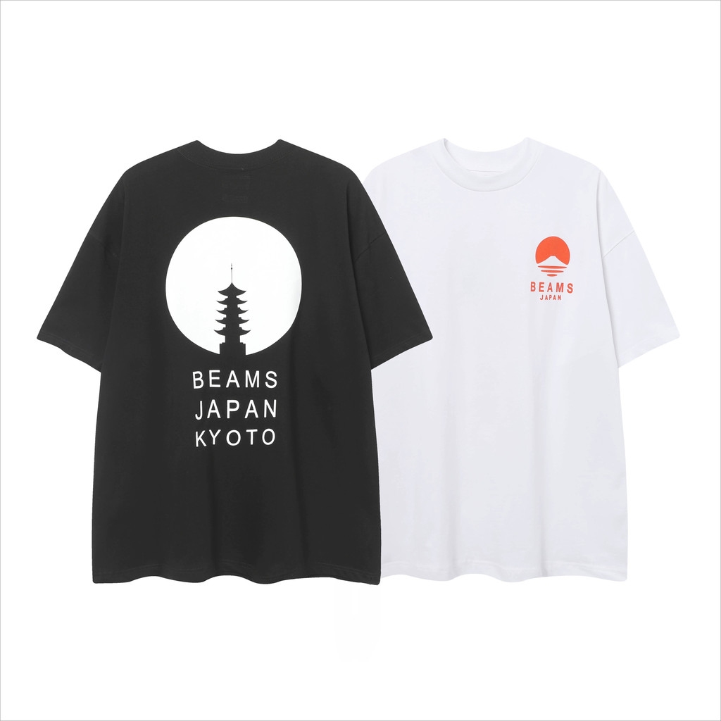夏季透气宽松纯beami 棉LOGO เสื้อยืดแขนสั้นเด็กผู้ชาย