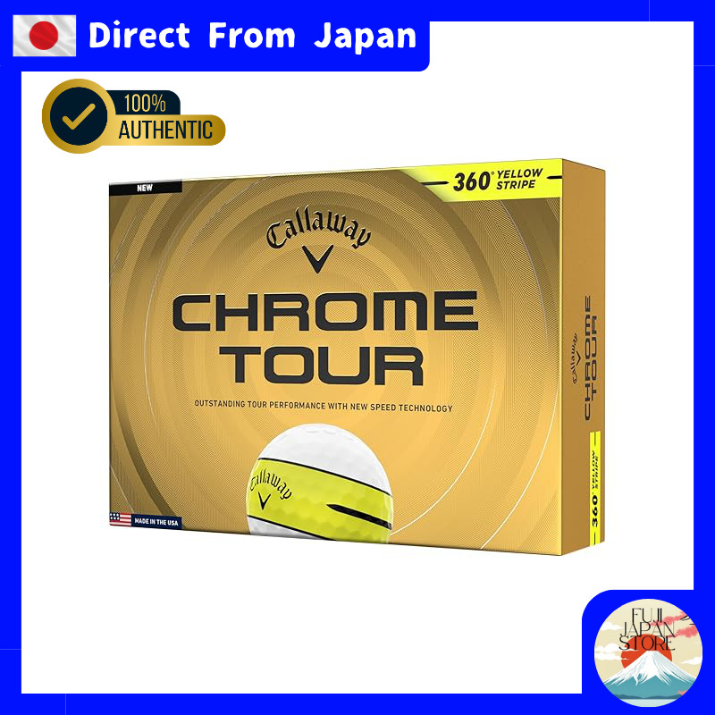 Callaway Chrome Tour 26 Golf Balls - 1 Dozen (12 Balls) - 4-Piece Construction - White