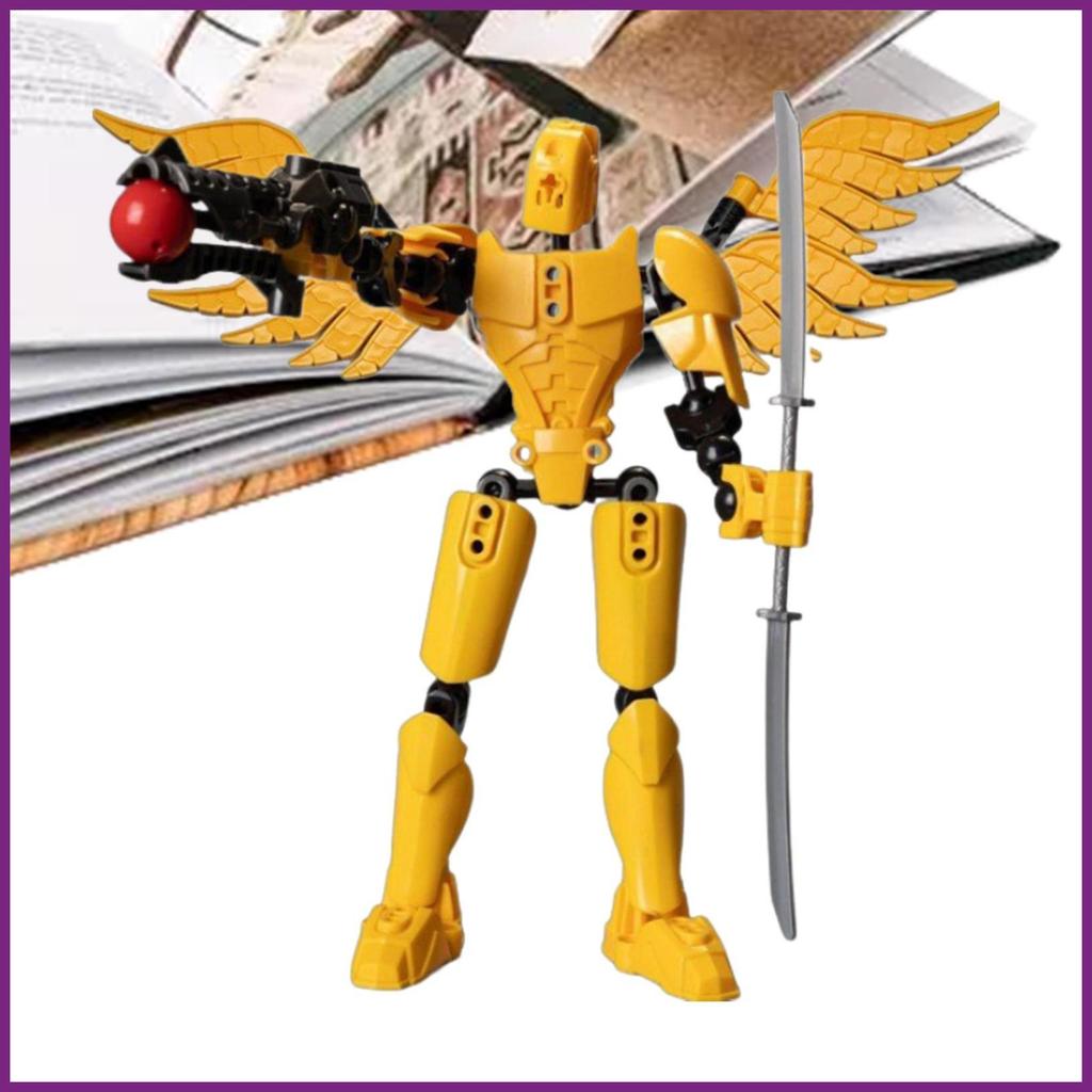Multi-Jointed Movable Action Figure ข้อต่อเคลื่อนย้ายได้หุ่นยนต์ยืดหยุ่นของเล่นตัวเลขและ Playsets ตัวเลขการกระทํา aopoihth