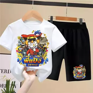 [COD]（จัดส่งตลอด 24 ชั่วโมง) เสื้อยืดเด็ก ชุดสูทเด็กผู้ชาย ชุดลำลอง 2 ชิ้น แฟชั่น สำหรับเด็กชายตัวเล็ก ๆ เซ็ตชุดเด็ก เสื