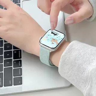 สายซิลิโคนลายดอกทานตะวันสําหรับ GOOJODOQ Smartwatch รุ่น FB058 FB05 FB060 FB045 FB047 สายรัดทดแทน