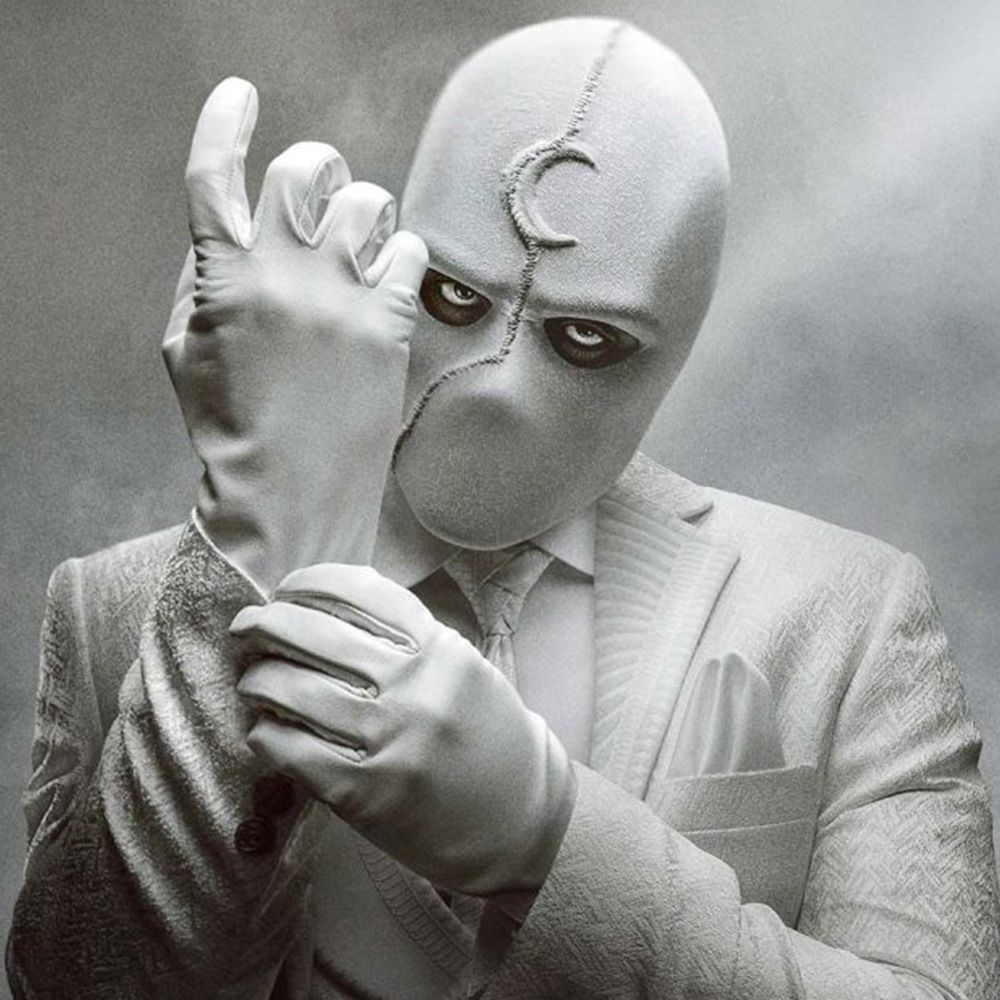 ขายดี Marvel Moon Knight Moon Knight Mask Headgear Moon Knight Latex Mask Mask