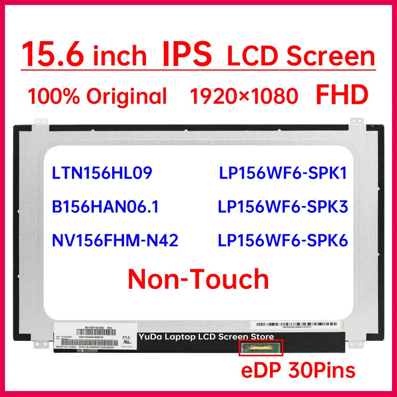 15.6 "หน้าจอ LCD NV156FHM-N42 B156HAN06.1 LP156WF6-SPK6 K3 K1 สําหรับ Lenovo ThinkPad P50 P51 E560p 