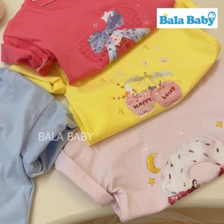 เสื้อยืดเด็กแฟชั่นเด็ก เสื้อยืดเด็กหญิง สีสันสดใส ลายน่ารักสุดคิ้วท์ ใส่สบาย ไม่ร้อน Size80-120cm DXT96