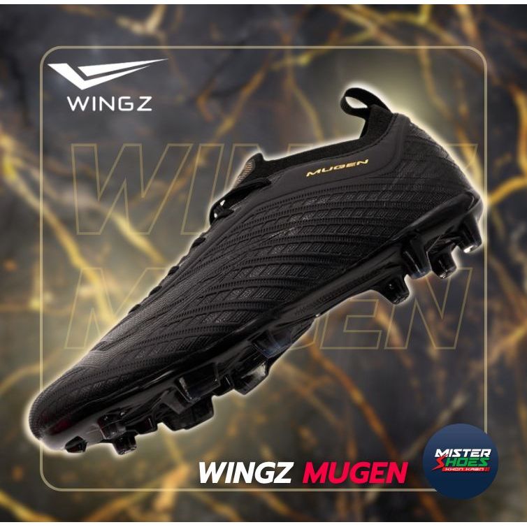 รองเท้าสตั๊ด  WINGZ  รุ่น รองท็อป  MUGEN  หนัง  PU  น้ำหนักเบา  ใส่เล่นทั้งสนามหญ้าจริงและหญ้าเทียม