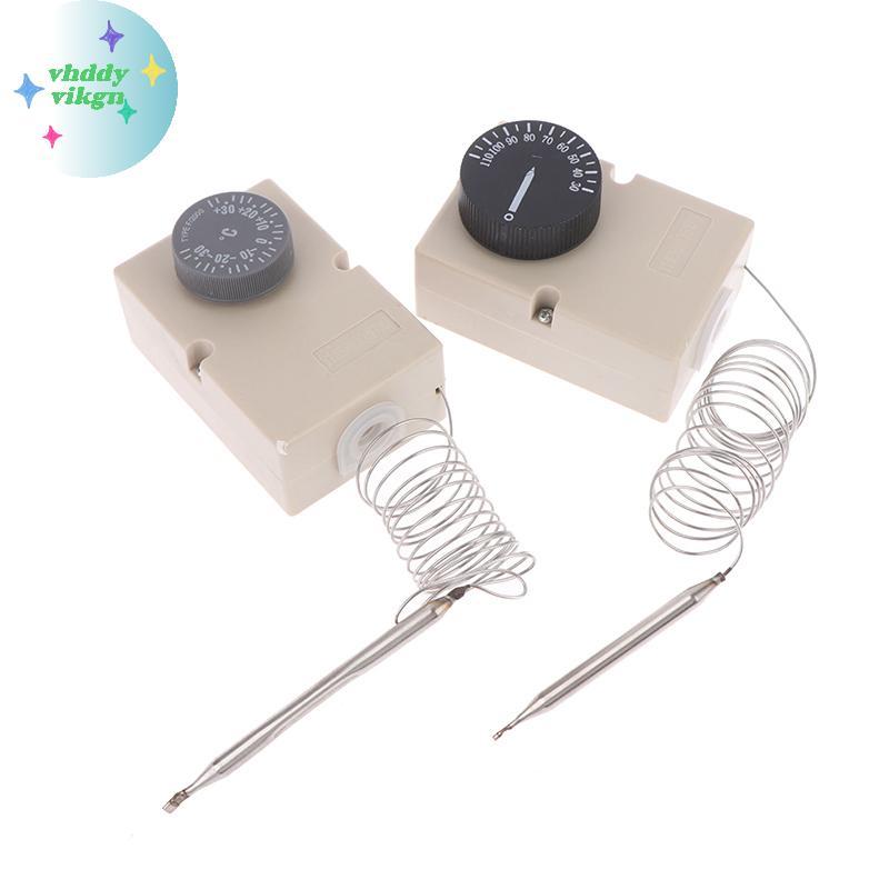 VHDD สําหรับอุปกรณ์ไฟฟ้าลูกบิดอุณหภูมิสวิทช์ Capillary Thermostat 50-300C 0-60C 0-50C 0-40C 30-110C 