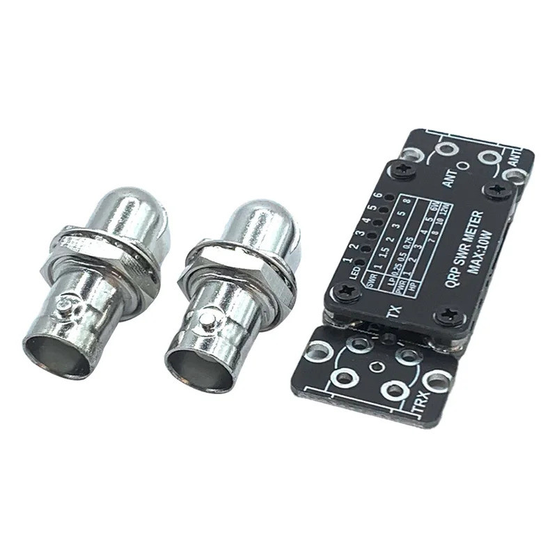 Mini Power SWR Meter 3-30MHz HF Short Wave Standing Wave Meter Digital 12W Stand HF Shortwave Power 