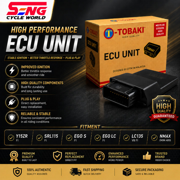 TOBAKI ECU Unit สําหรับ Y15ZR V1/SRL115 FI/EGO S FI/EGO LC FI/LC135 V8 FI/NMAX - โมดูลจุดระเบิด ECU