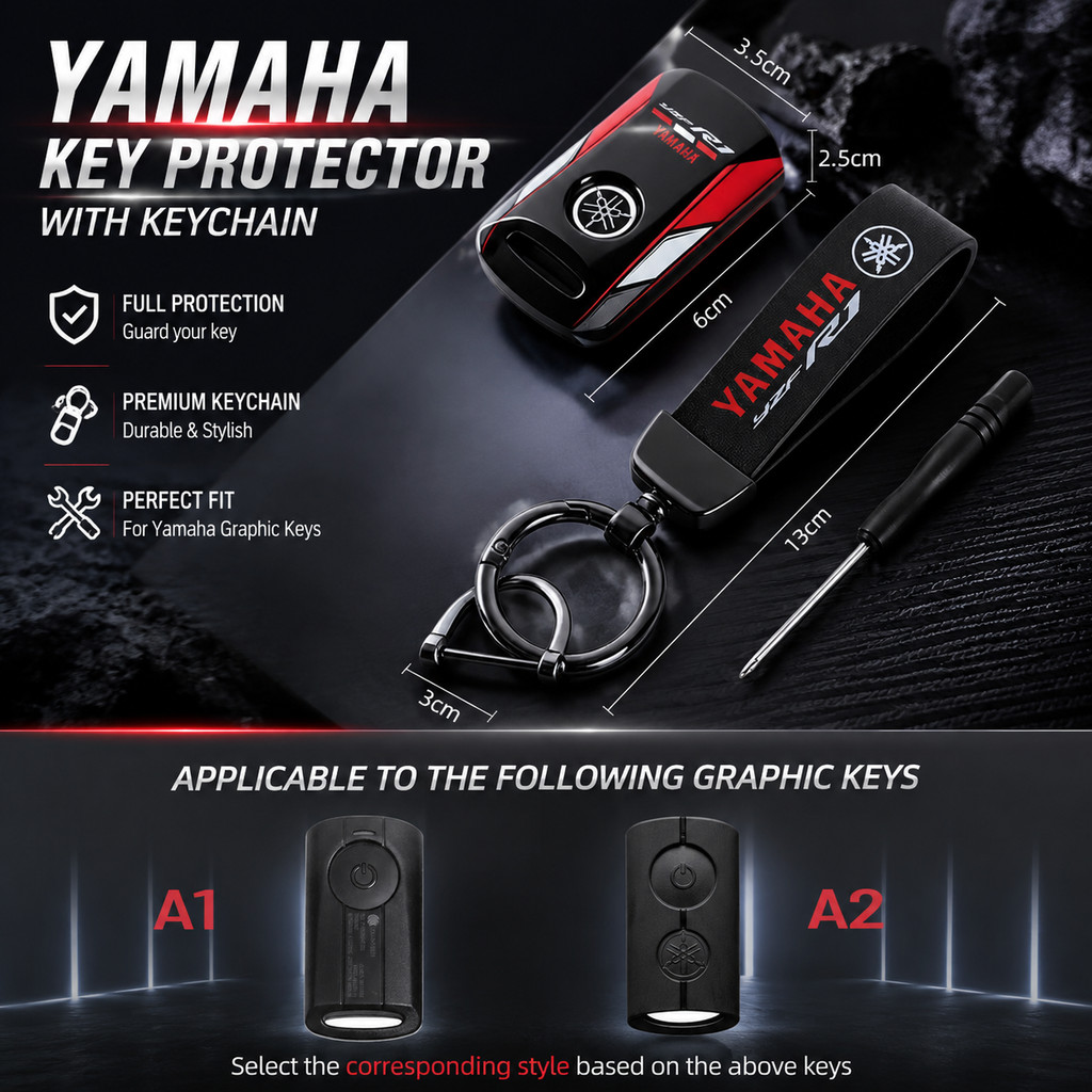 รถจักรยานยนต์ Racing สไตล์ ABS ฝาครอบ Shell Protector Key กันกระแทกสวมใส่ Fob สําหรับ Yamaha NMAX NV