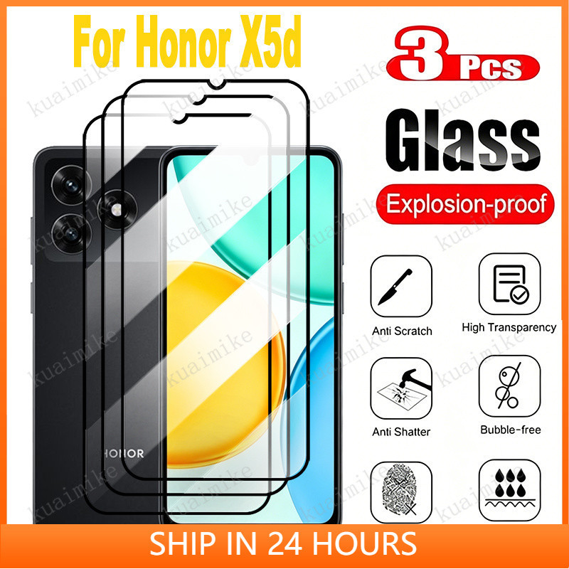 1-3 PCS กระจกนิรภัยป้องกันฟิล์มสําหรับ Honor X5d X5c X5b Plus X8d X8c X8b X8a X7d X7c X7b X7a X9d X9