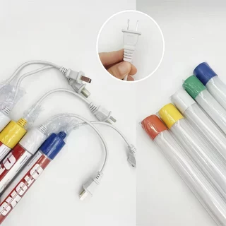หลอดไฟ LED หลอดงานวัดหลอดยาว T8 18W เเบบเสียบปลั๊ก กันน้ำ พร้อมรับประกัน2ปี มีปลั๊กเสียบในตัว พร้อมใช้งาน
