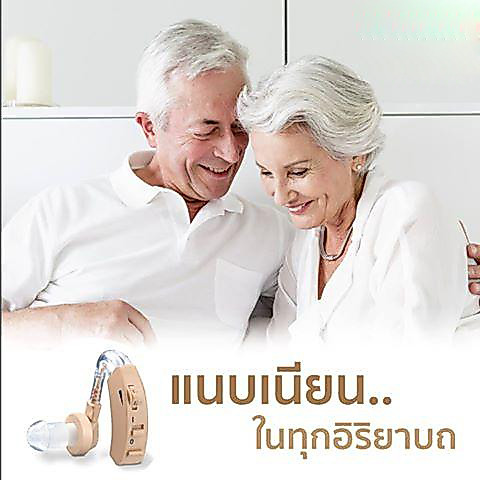 เครื่องช่วยฟัง เครื่องบดสับ รับประกัน 3ปี ชนิดคล้องหลังหู เครื่องช่วยฟัง Hearing aid Beige USB
