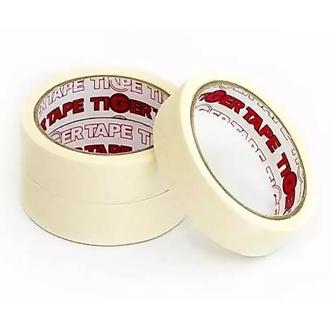 Tiger tape ไทเกอร์เทป ยาวสุด คุ้มสุด เทปย่นพ่นสี กระดาษกาวย่น (ม้วน)