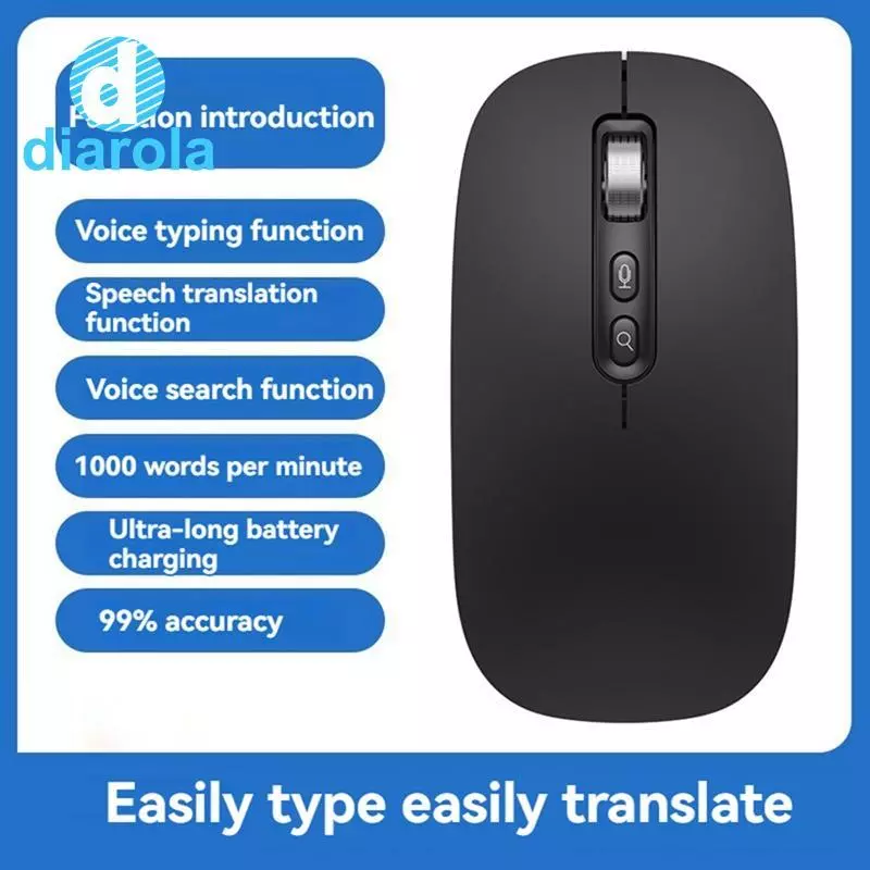เมาส์ไร้สาย ไดโรลาธ รองรับเสียงเป็นข้อความ Bluetooth 2.4G thumbnail 7