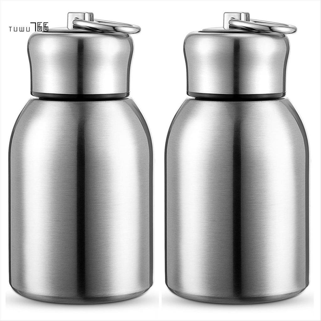 [tuwu766]10oz ขวดน้ําสแตนเลสขนาดเล็ก Slim ฉนวนขวดน้ําความร้อนสูญญากาศขนาดเล็กขวดน้ําร้อนเย็นจํานวนมา