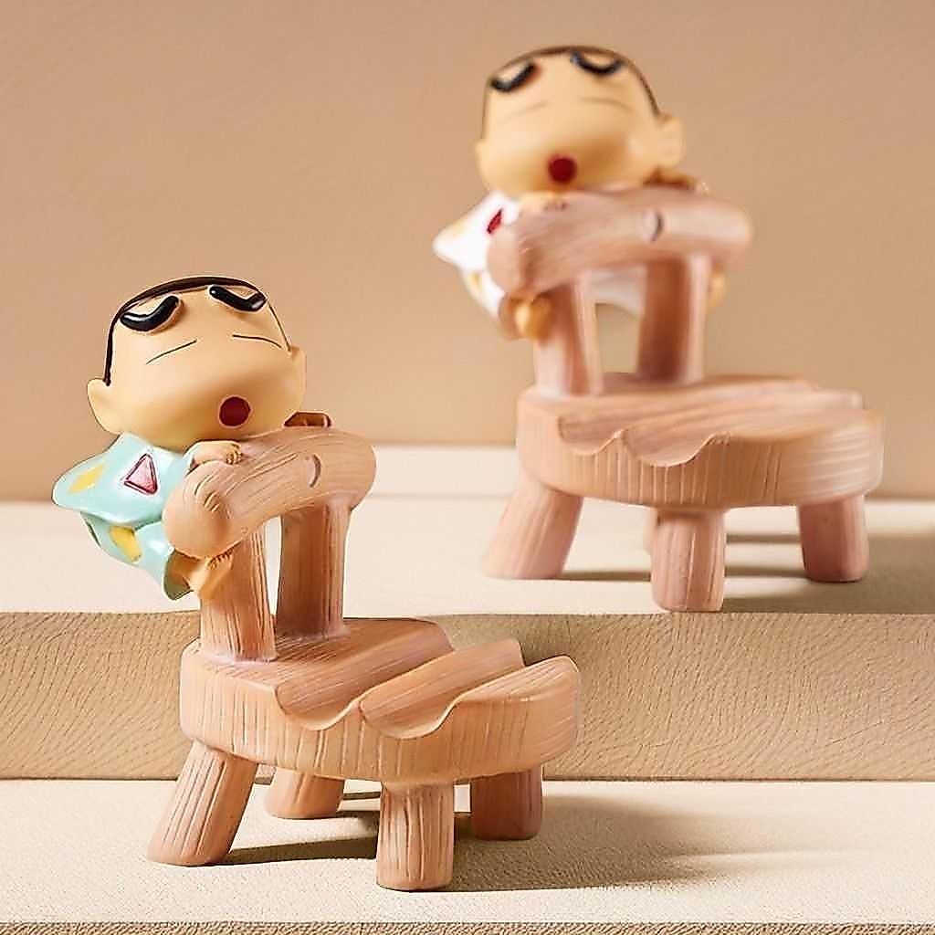 เก้าอี้ เดสก์ท็อปน่ารัก Crayon Shin chan ขาตั้งโทรศัพท์ขี้เกียจน่ารักอะนิเมะการ์ตูนตุ๊กตาขาตั้ง
