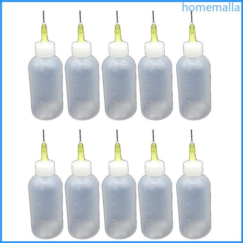 HO 10x อเนกประสงค์ DIY Precision Tip Applicator ขวดชุด DIY Quilling กาว Applicator Oiler ขวด Dispensing Bottl