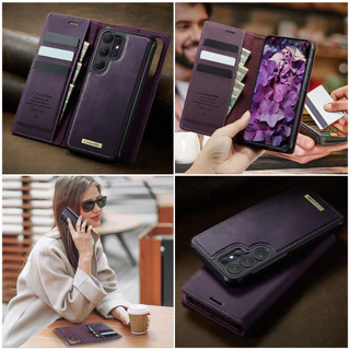 สําหรับ Samsung Galaxy Z S26 S22 S23 S24 S25 EDGE ULTRA S26FE PLUS A56 A57 2-in-1 แม่เหล็กที่ถอดออกได้กระเป๋าสตางค์, RFID BLOCKING ฝาครอบหนัง, เหมาะสําหรับ Magsafe แยกกรณี