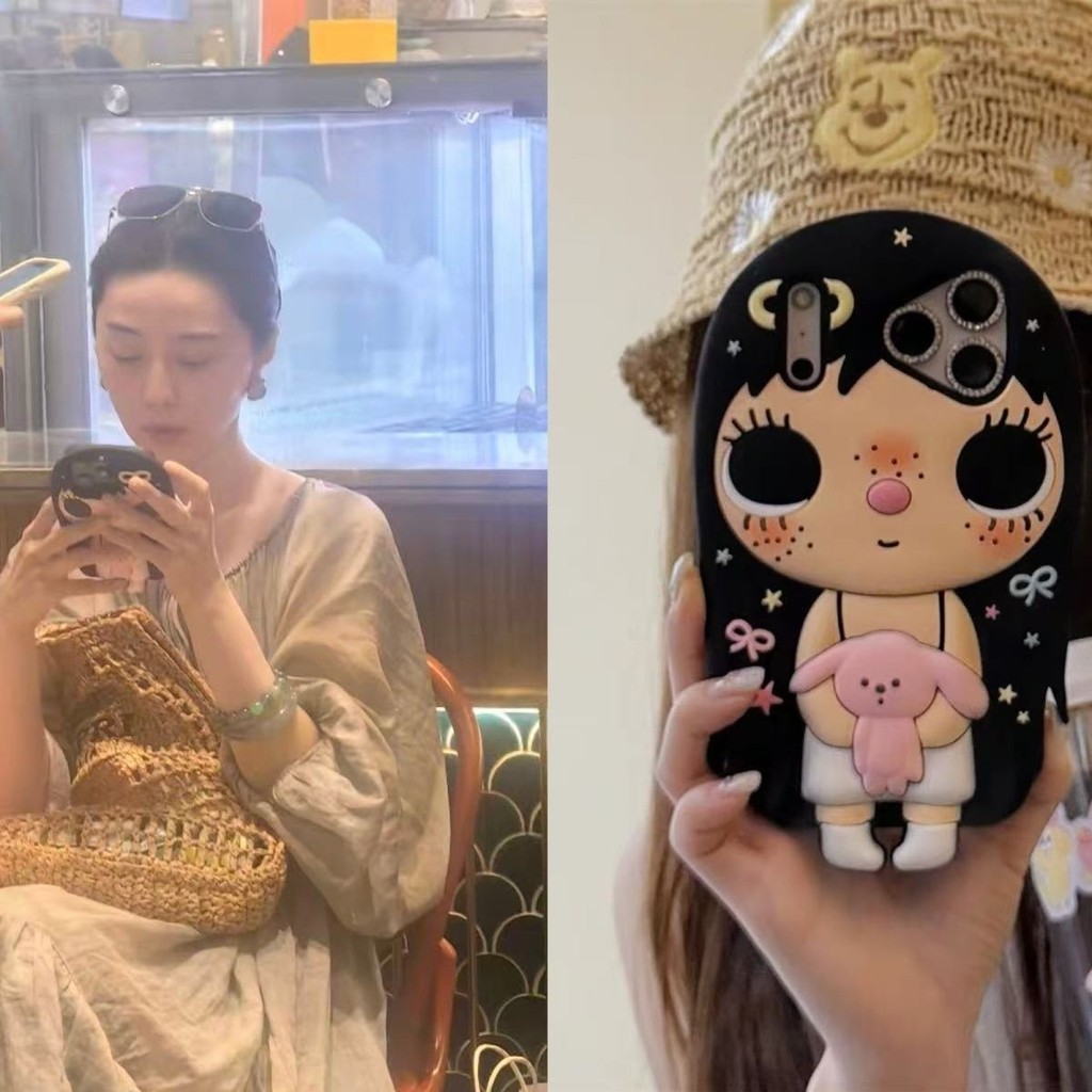 Fan Bingbing เคสโทรศัพท์การ์ตูนสามมิติผมยาว Xiaoyu iPhone17promax ซิลิโคน 15 เคสโทรศัพท์ 14KL260625