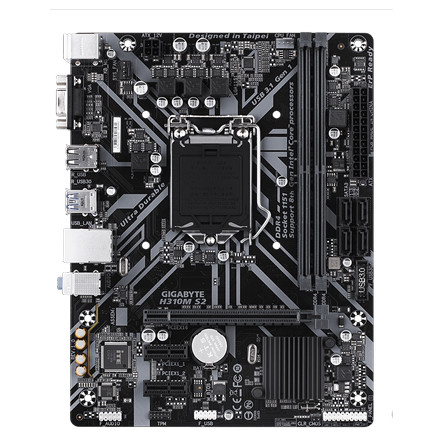 [มือที่สอง] Gigabyte/Gigabyte H310M S2 DDR4 รองรับ CPU รุ่นที่ 89 1151 Pin H310 เมนบอร์ด