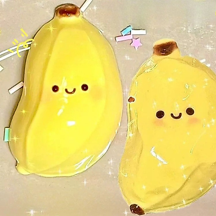 Kawaii Banana Squishy ของเล่นซิลิโคนนุ่มความเครียด Reliever ช้า Rising Squeeze ของเล่นน่ารักสีชมพู Fidget ของเล่นสําหรับ Alleviate ความวิตกกังวล