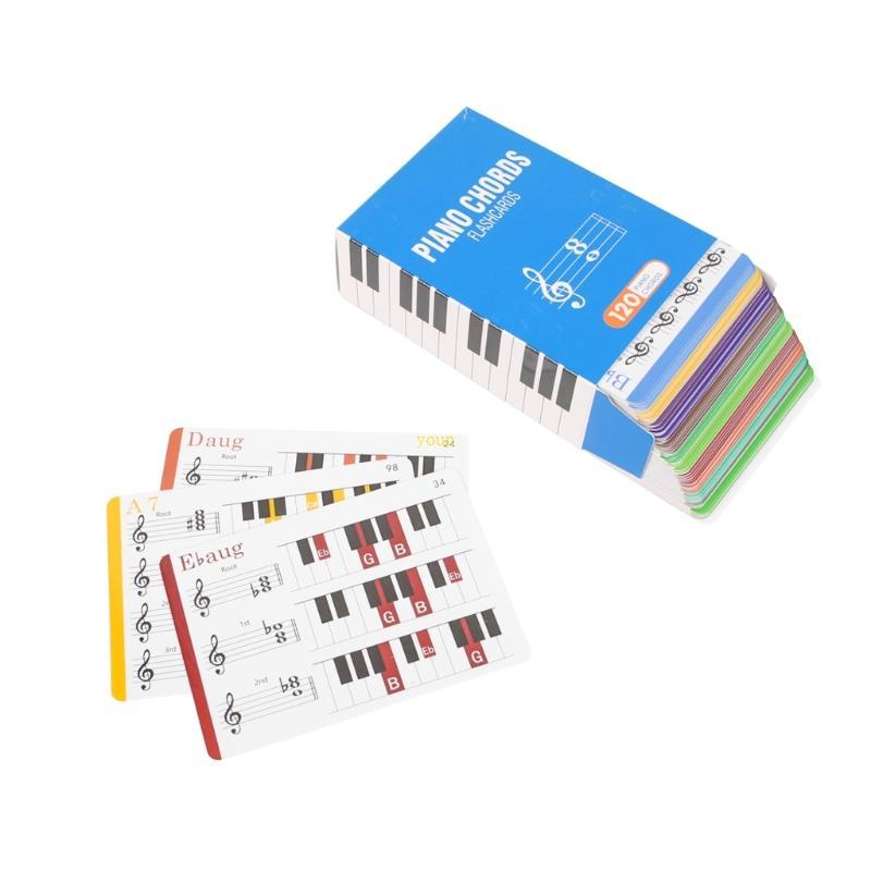 Youn ชุดแฟลชการ์ด Mastery Piano Chord เหมาะสําหรับนักดนตรีและครูที่สร้างแรงบันดาลใจ