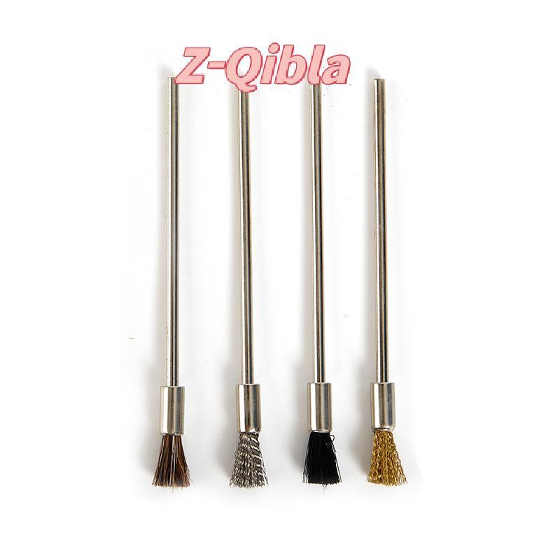 [Z-Qibla-t] แปรงลวดปากกา 100 มม. Long Shank แปรงทําความสะอาดเครื่องมือโรตารี่สนิมกําจัดสี