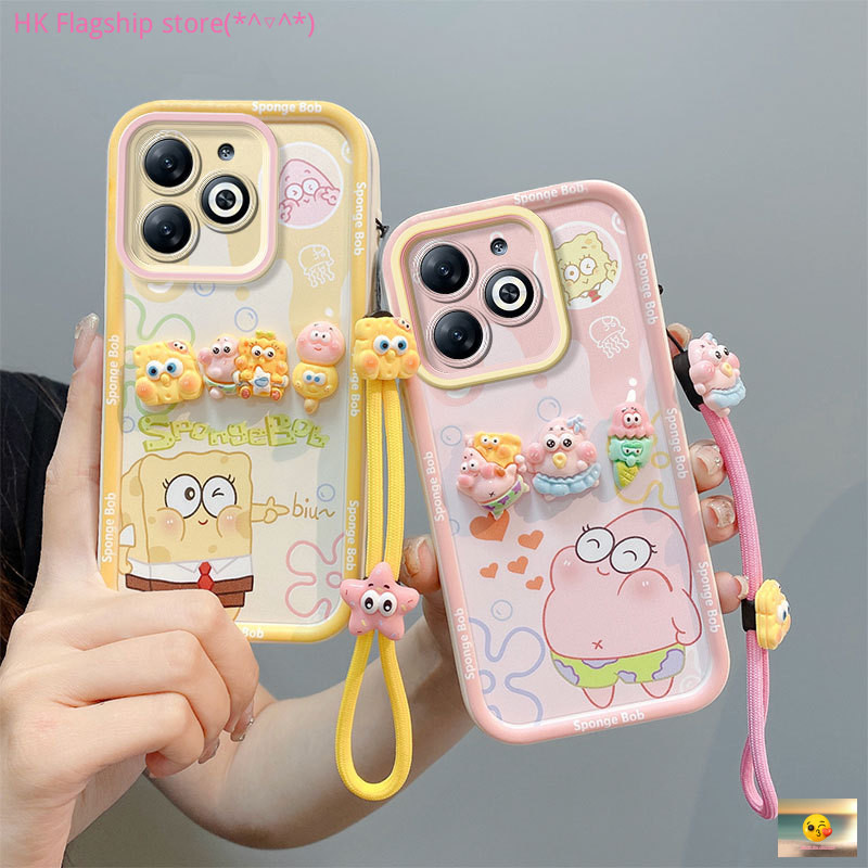 เคส INFINIX SMART 8 HOT 40i น่ารักการ์ตูน TPU เคสโทรศัพท์ซิลิโคนอ่อนนุ่ม X1