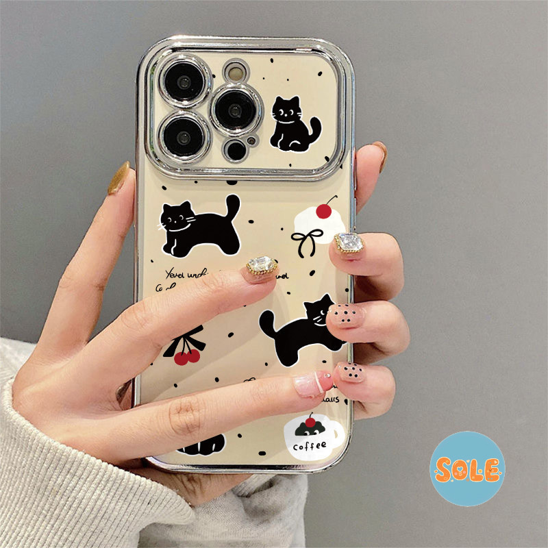 🌸Sole🌸ส่งจากไทย เคสโทรศัพท์มือถือ เคสไอโฟน กันกระแทก สําหรับIPHONE 16 11 12 13 14 15PRO MAX 7Plus XS/XR XSMax