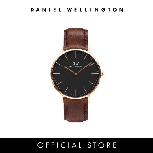 Daniel Wellington นาฬิกาข้อมือ Classic ST Mawes Black  40มม สีน้ำตาล