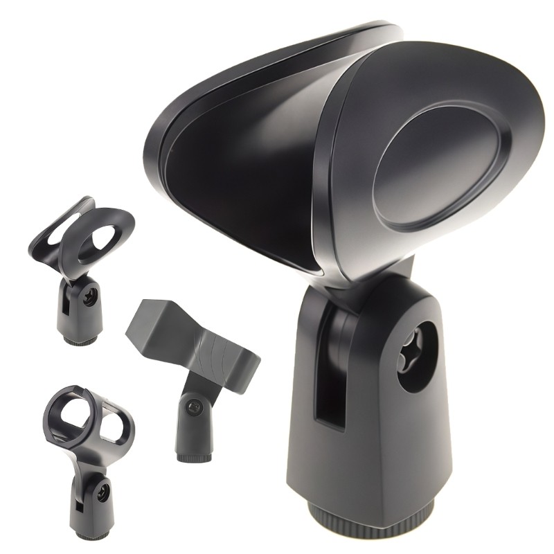 R* Studio Grade Mic Clip Ergonomic Clamping System เข้ากันได้กับขาตั้งมาตรฐาน