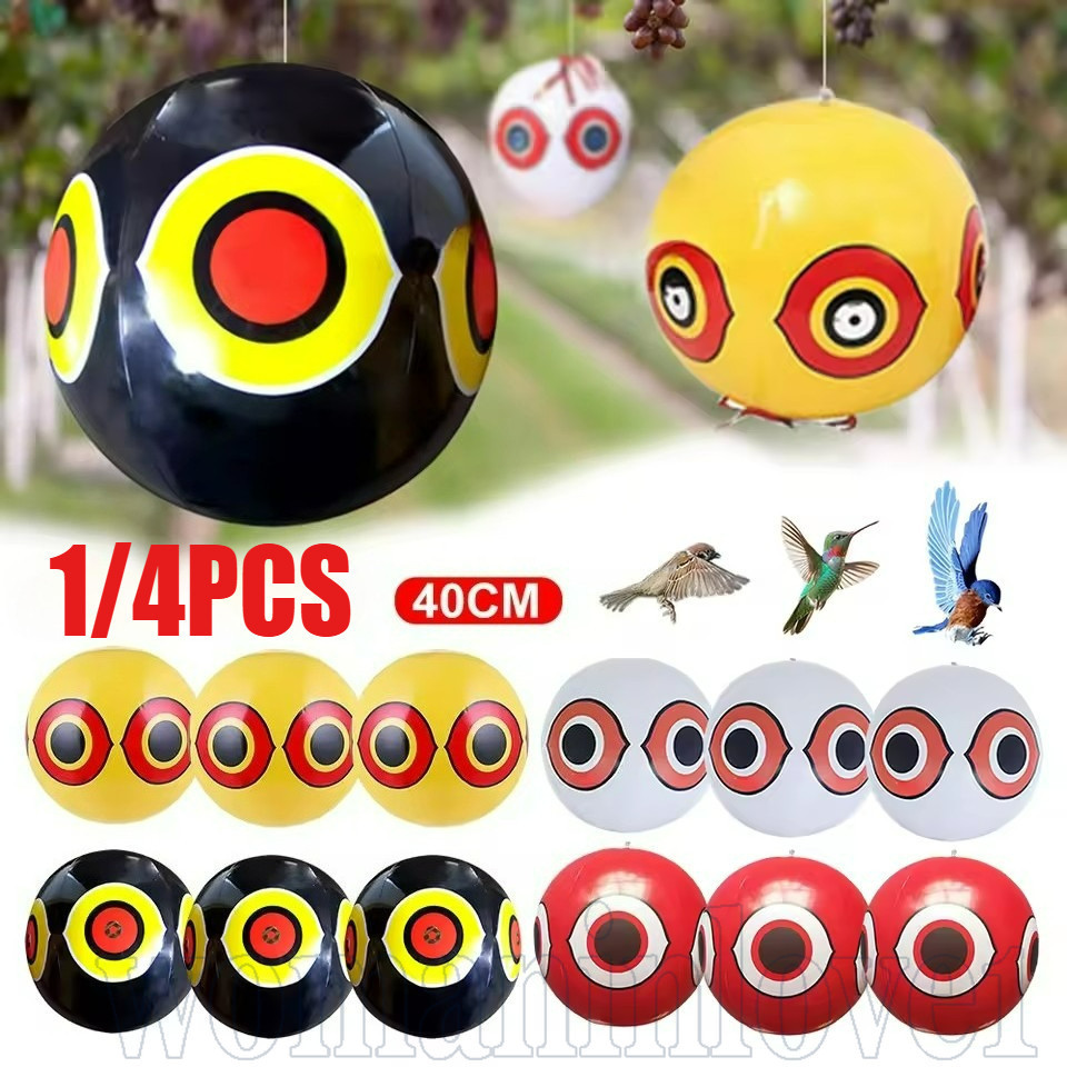 ลูกบอลไล่นกแบบแขวน - ลูกบอลสะท้อนแสงแบบเป่าลม PVC - ลูกโป่งตา Scare Anti-Bird Repellent - Anti-Bird Repellent Pest Control - ลูกบอลไล่นกพิราบกลางแจ้ง