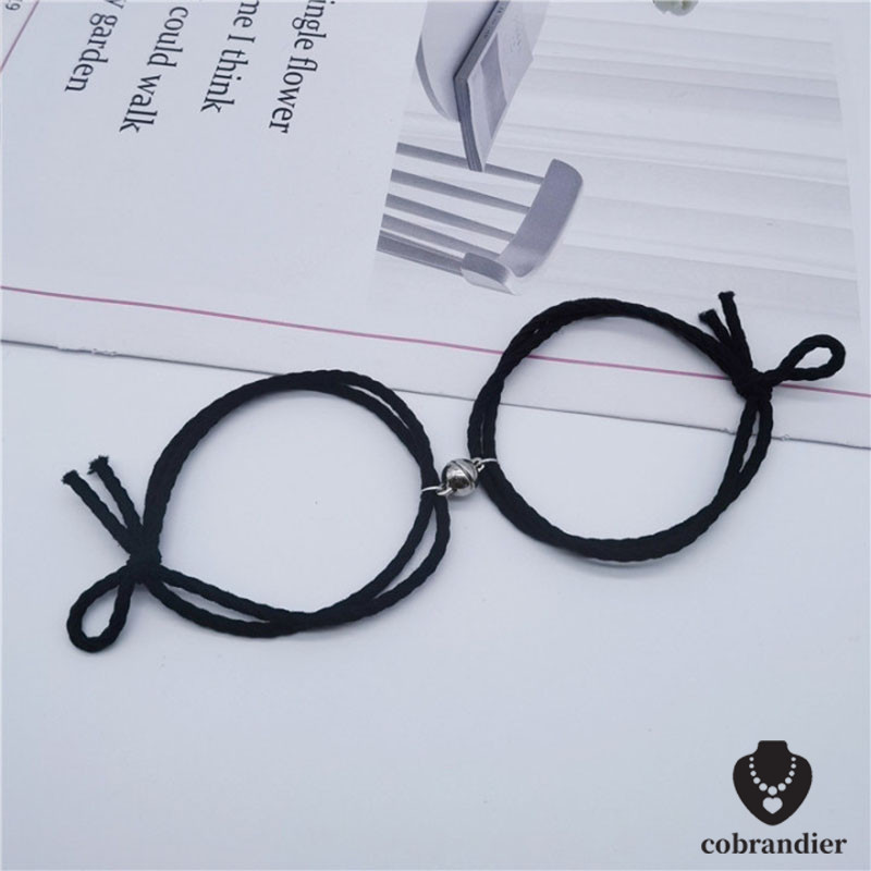 CODส่งเร็ว⚡สร้อยข้อมือยางแม่เหล็กสำหรับนักเรียน กำไลข้อมือคู่รักแบบเชือกแม่เหล็ก - รูปที่ 5